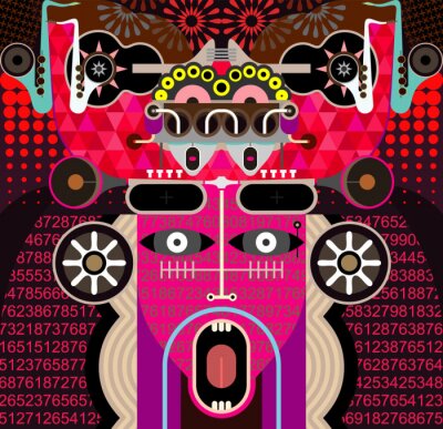 Abstract Art graphique - illustration vectorielle