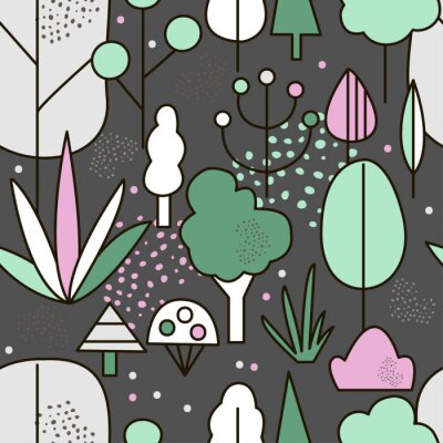 Papier peint à motif  Abstract forest background