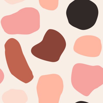 Papier peint à motif  Abstract Shapes Seamless Pattern
