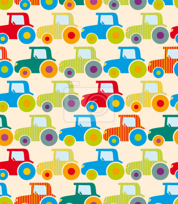 Papier peint à motif  Afficher tracteur