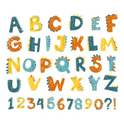Alphabet coloré pour enfants