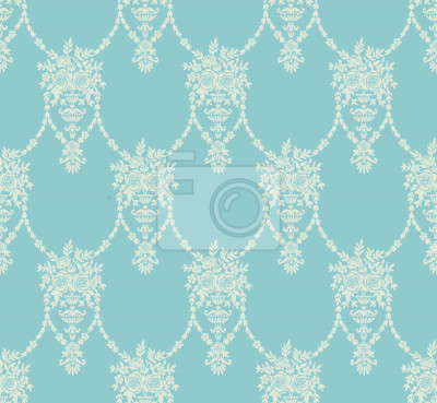 Papier peint à motif  Amphora millions Turquoise