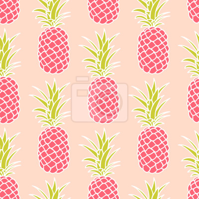 Papier peint à motif  ananas ananas