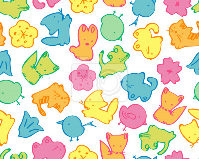 Papier peint à motif  Animaux gelée