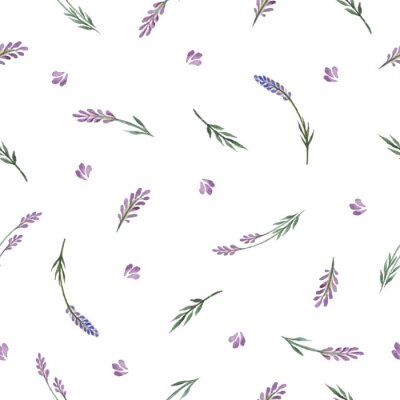 Papier peint à motif  Aquarelle motif floral