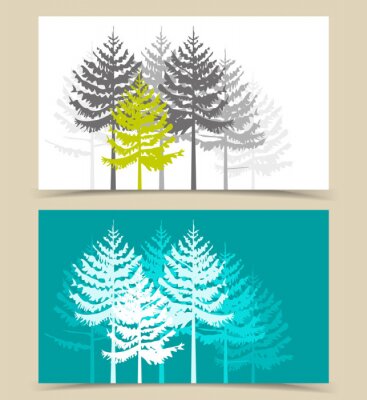 Arbres de style graphique
