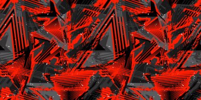 Papier peint  Arrière-plan avec des éléments dans le style de graffiti