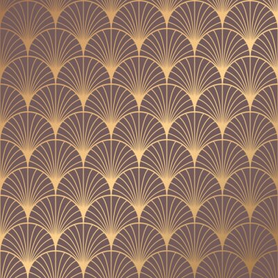 Papier peint à motif  Art Deco Pattern