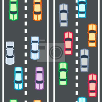 Papier peint à motif  Autoroute haute vitesse