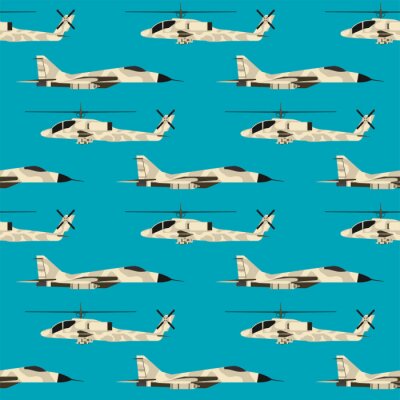 Papier peint à motif  Avions de chasse dans le ciel