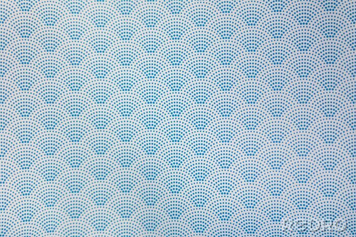 Papier peint à motif  background of blue japanese dotted style wave pattern teture