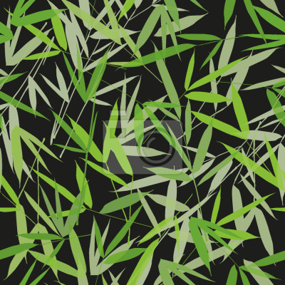 Papier peint à motif  Bamboori Noir