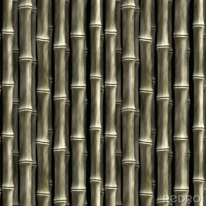Papier peint à motif  Bambou foncé
