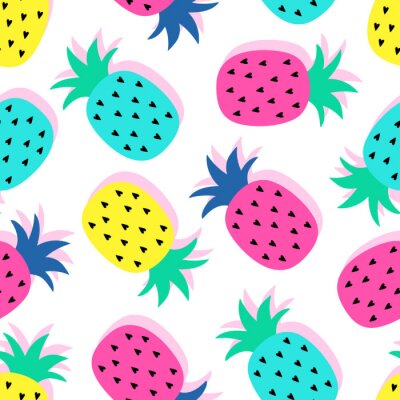 Papier peint à motif  Baskets lunettes roses et smileys