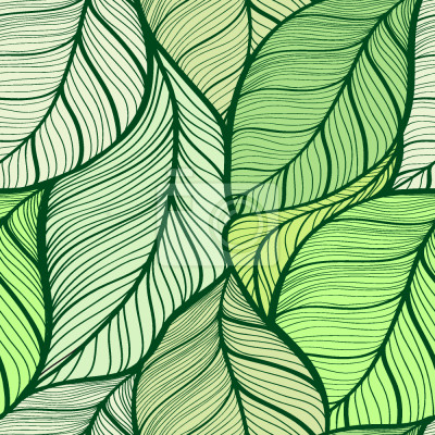 Papier peint à motif  Bath of Leaves