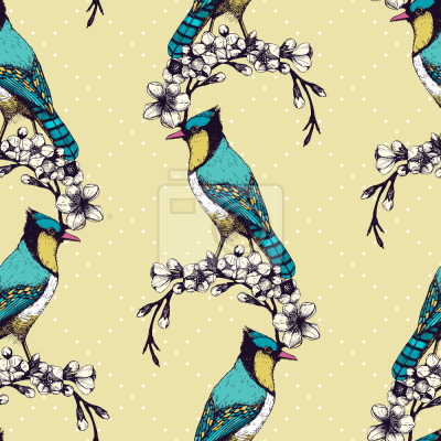 Papier peint à motif  Beauté des Oiseaux