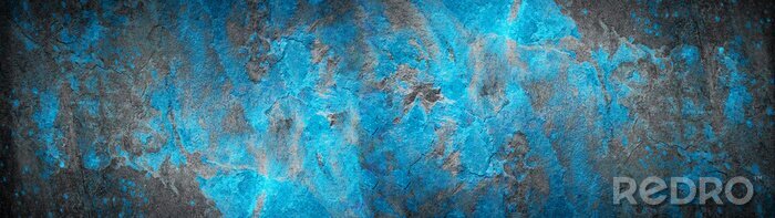 Papier peint à motif  Béton turquoise