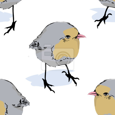 Papier peint à motif  Birdie Side Glance