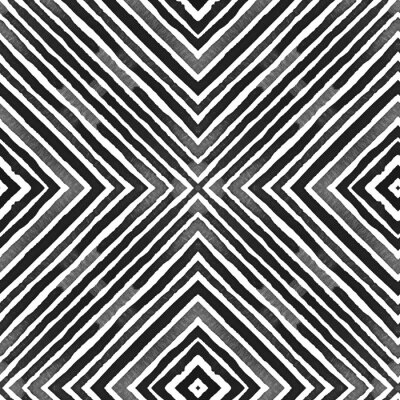 Papier peint à motif  Black and white Geometric Watercolor. Cool Seamles