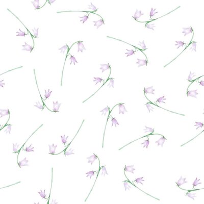 Papier peint à motif  Blanc délicat avec des plantes