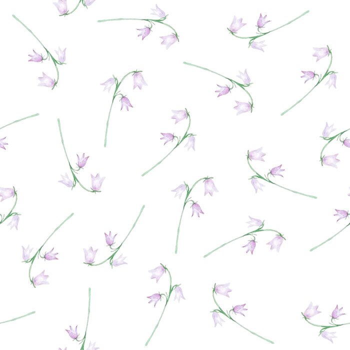 Papier peint à motif  Blanc délicat avec des plantes