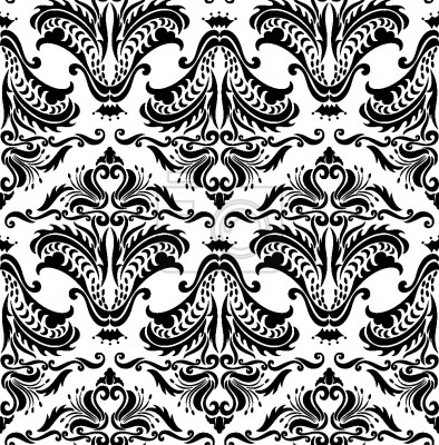 Papier peint à motif  blanche Opulence