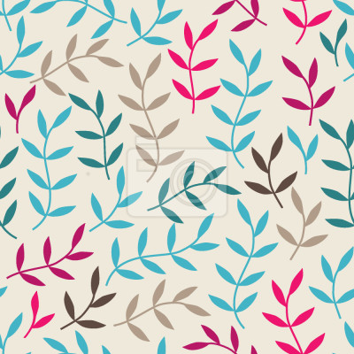 Papier peint à motif  Bohémiennes Feuilles