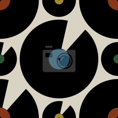 Papier peint à motif  Bon vieux vinyls de