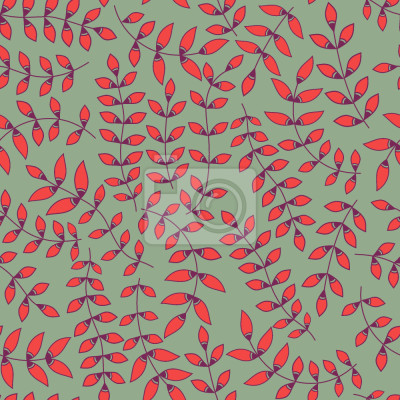 Papier peint à motif  Branches D'Tardives de Automne