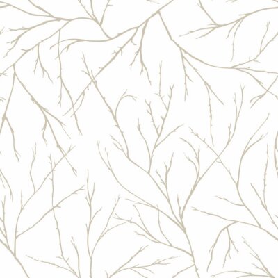 Papier peint à motif  Branches of trees intertwine. Seamless pattern natural theme