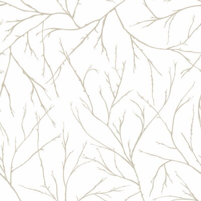 Papier peint à motif  Branches of trees intertwine. Seamless pattern natural theme