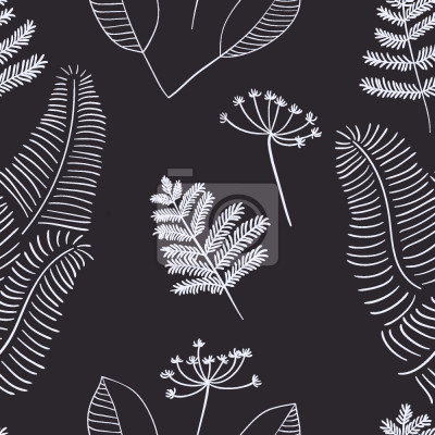 Papier peint à motif  Branches scandinaves