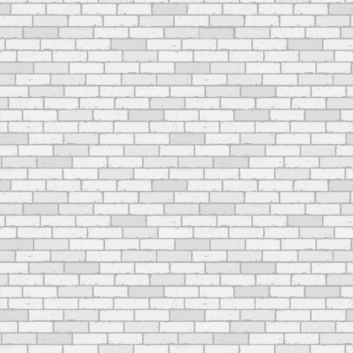 Papier peint à motif  Brique grise monochrome