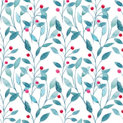 Papier peint à motif  Buissons d'hiver