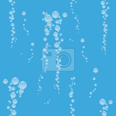 Papier peint à motif  Bulles sous-marines dans l'eau
