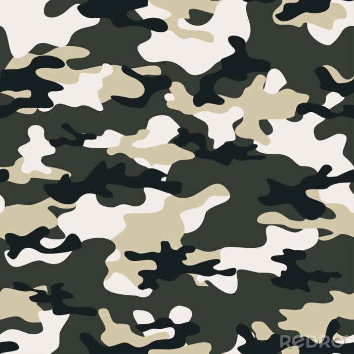 Papier peint à motif  Camo military pattern seamless pattern modern design