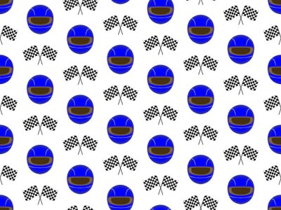 Papier peint à motif  Casque et drapeaux bleus