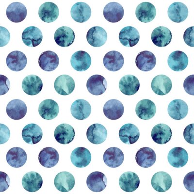 Papier peint à motif  cercles d'aquarelle modèle