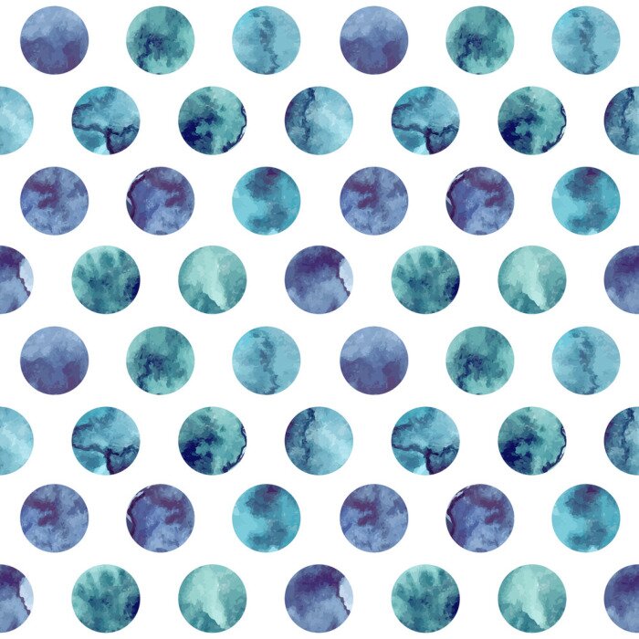 Papier peint à motif  cercles d'aquarelle modèle