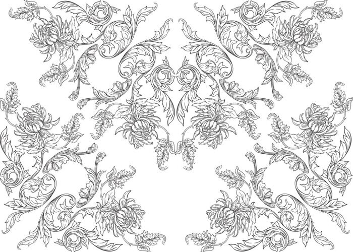 Papier peint à motif  ch pat 5