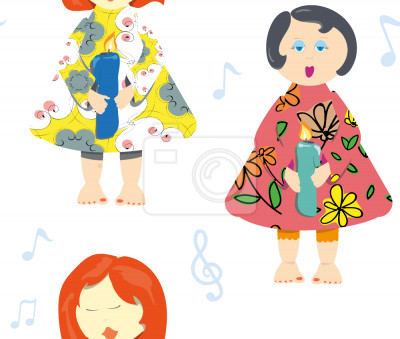 Papier peint à motif  chant de Noël