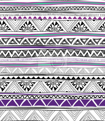 Papier peint à motif  Chevron ethno
