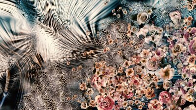 Collage de textures décoratives