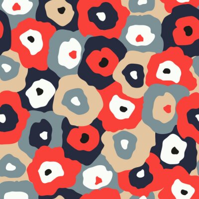 Papier peint à motif  Colorful motif de fleur abstraite. Vector illustration
