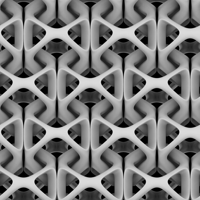 Papier peint à motif  Composition abstraite 3D avec une chaîne