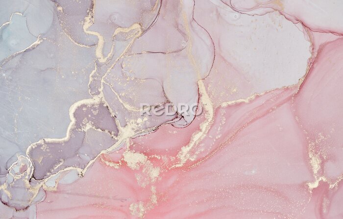 Papier peint à motif  Composition abstraite de couleurs pastel