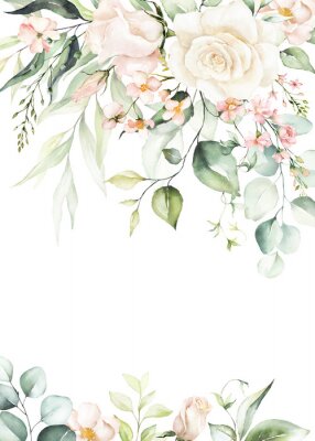 Composition de plantes vintage pastel