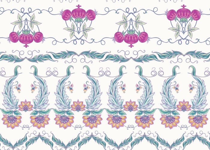 Papier peint à motif  Conception de cuisine classique