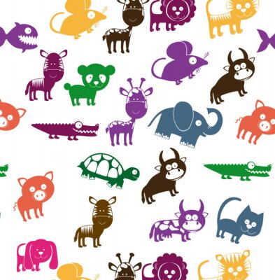 Papier peint à motif  conception des Animaux