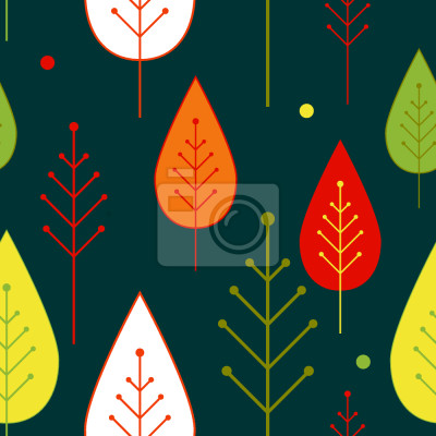 Papier peint à motif  Confetti Feuille